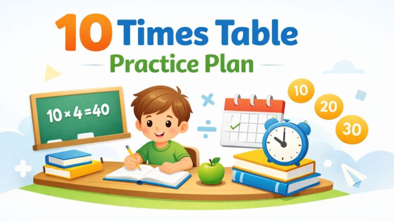 10 Times Table Practice Plan (Daily Routine)